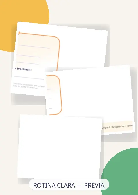 Material Identificação TEA — Cartões