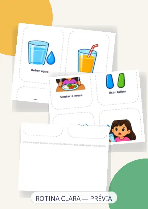 Material Alimentação — Cartões