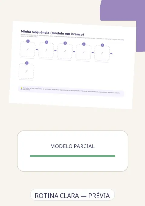 Material Minha Sequência — Personalização